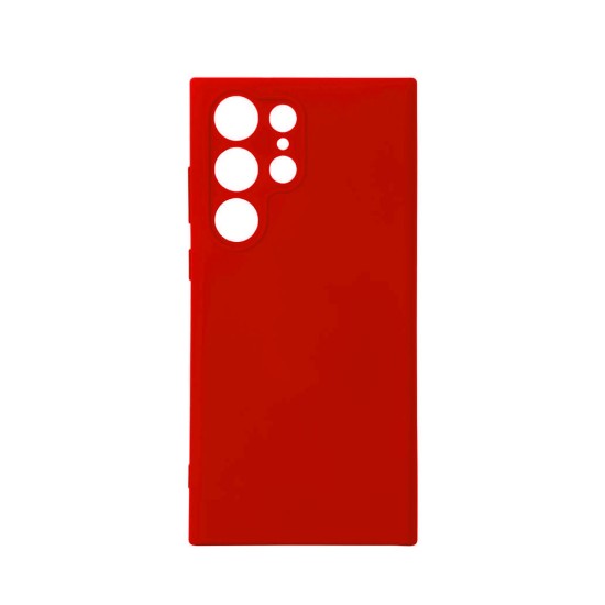 Capa de Silicone Mole para Samsung Galaxy S23 Ultra Vermelho